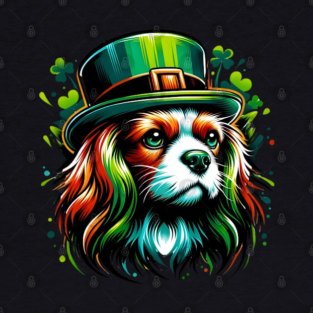 Cavalier King Charles Spaniel Celebrates Saint Patrick's Day by ArtRUs